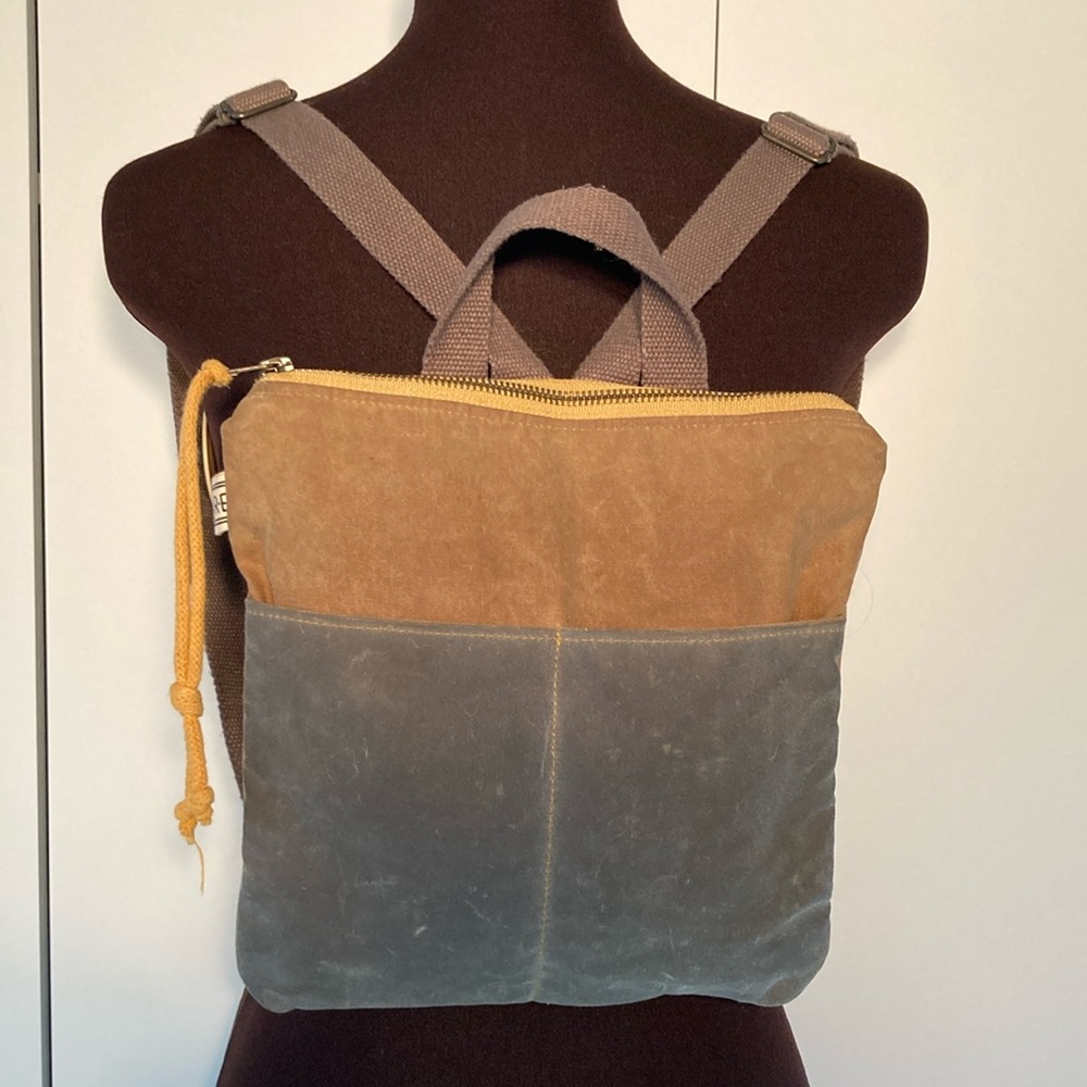Rachel-Elise weather resistant cotton canvas backpack